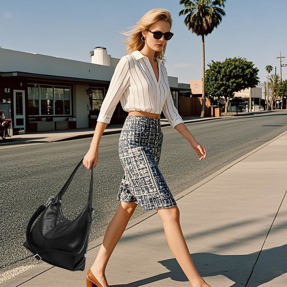 Hobo Bag Handbags, Genuine Leather Crossbody Bags Shoulder Purses >:( - Picture 2 of 7